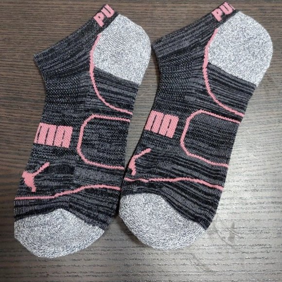 Women's puma socks - PINK & BLACK - new (never worn) - Picture 3 of 4